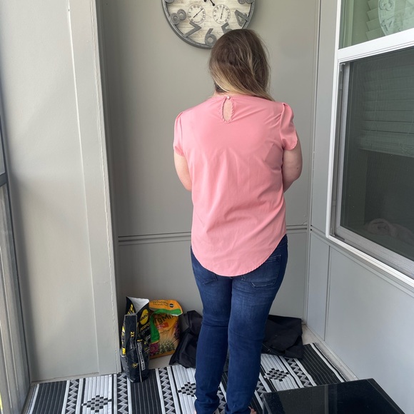 Coral business casual top - Picture 2 of 4